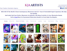 Tablet Screenshot of kja-illustrators.com